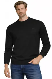 bluza-meska-0759-ciemnoszara-bawelniana-klasyczna-wygodna-okragly-dekolt