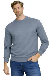 bluza-meska-0759-szara-bawelniana-klasyczna-wygodna-okragly-dekolt