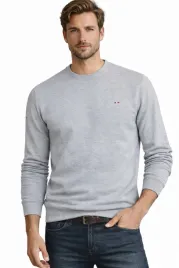 bluza-meska-szara-okragly-dekolt-bawelniana-miekka