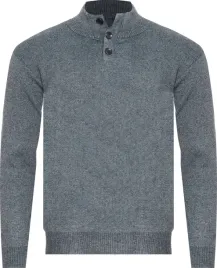 sweter-meski-polgolf-s8212-jasnoszary-bawelniany-klasyczny-rozpinany
