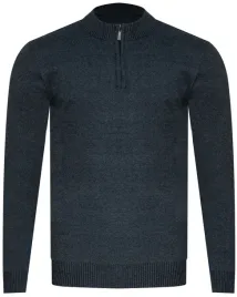 kaidite-sweter-meski-z-polgolfem-k6011-granatowy-zip-prezent-na-swieta