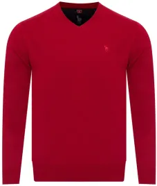 sweter-meski-klasyczny-welniany-elegancki-v-501-kirmizi-prezent-na-swieta