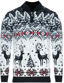 sweter-meski-polgolf-2312-granatowo-bialy-swiateczny-prezent-na-swieta