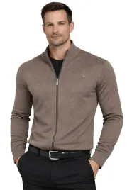sweter-meski-rozpinany-brazowy-polgolf-bawelniany-klasyczny-elegancki