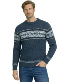 sweter-meski-ws7128-ciemnoniebieski-welniany-cieply-wygodny-okragly-dekolt