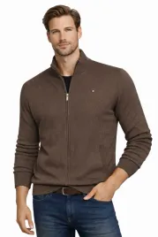 sweter-meski-polgolf-sweter-rozpinany-brazowy-f-bawelniany-klasyczny