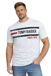 t-shirt-koszulka-meska-3037-bialy-bawelniana-wygodna-szara-z-nadrukiem