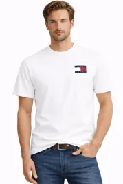 tommy-jeans-t-shirt-koszulka-meska-dm0dm20740-ybr-bawelna-biala-logo