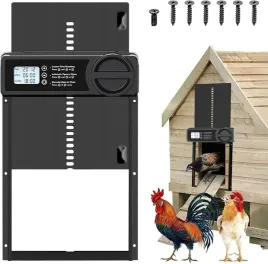 automatyczne-drzwi-do-kurnika-z-timerem-blokada-przytrzasniecia-wodoodporne