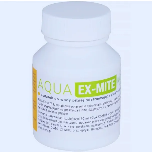 Preparat na ptaszyńca dla kur, drobiu do wody Aqua Ex-mite 50 ml