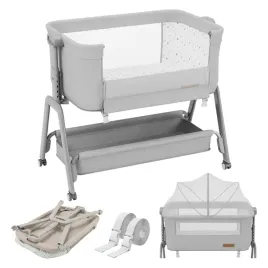 lozeczko-dostawne-dostawka-tulano-dream-50-light-grey-3w1-materac-torba