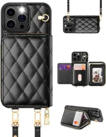 ocase-etui-skorzane-pikowane-do-iphone-16-pro-portfel-pasek-rfid-czarne