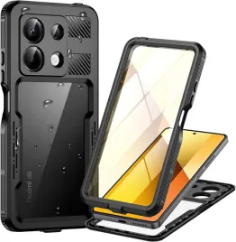 lanhiem-etui-wodoodporne-do-xiaomi-redmi-note-13-5g-pyloszczelne-czarne