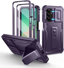 dexnor-pancerne-etui-360-do-samsung-galaxy-a26-stojak-ramka-z-folia-fiolet
