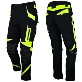 spodnie-robocze-meskie-bhp-mocne-elastyczne-stretch-spandex-odblaskowe-neon