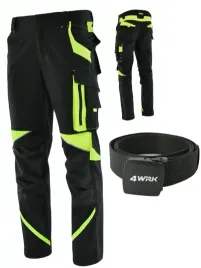 spodnie-robocze-elastyczne-odblaskowe-neoflex-stretch-spandex-pasek-gratis