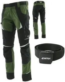 elastyczne-spodnie-robocze-stretch-spandex-bhp-khaki-pasek-cottonflex-50