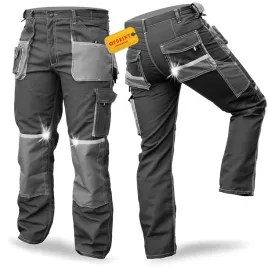spodnie-robocze-meskie-do-pasa-potrojne-szwy-odblaski-9-kieszeni-mocne-bhp