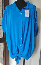 bluzka-damska-elegancka-z-rekawem-3-4-koszulowa