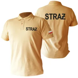 polo-piaskowe-haft-straz-z-flagami-na-rekawach