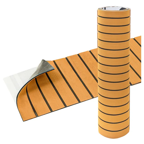 Pianka EVA Żółty Teak 30x90 cm 6 mm Mata Antypoślizgowa Samoprzylepna