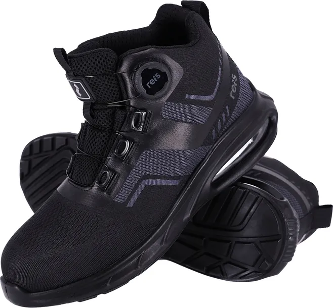 BUTY ROBOCZE trzewiki ROBOCZE REIS BOA S1P OCHRONNE na pokrętło AIRBAG