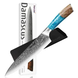 hecef-noz-szefa-kuchni-damast-67-warstw-ergonomiczny-uchwyt-20cm