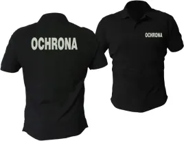 koszulka-polo-ochrona-z-haftem-w-kolorze-bialym