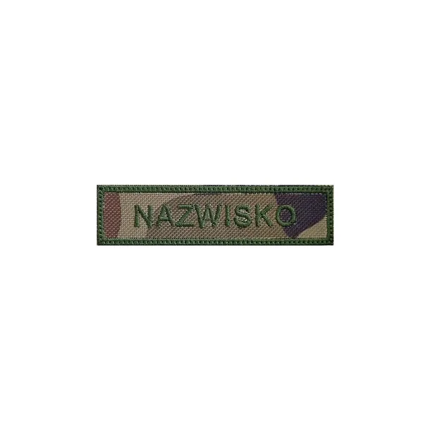 Naszywka Nazwisko Imiennik Wojskowy WZ2010 Patch Mundur OLIVE