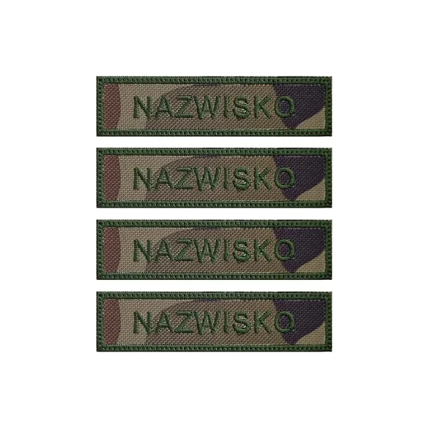 Naszywka Nazwisko Imiennik Wojskowy WZ2010 Patch Mundur OLIVE 4szt