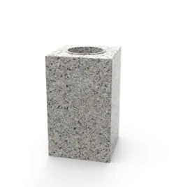 wazon-granitowy-nagrobny-na-cmentarz-szary-28cm-kwadratowy-jak-strzegom