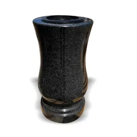 wazon-na-cmentarz-granitowy-tulipan-okragly-szary-28cm
