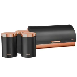 briebe-zestaw-chlebak-pojemniki-kuchenne-stal-nierdzewna-czarny