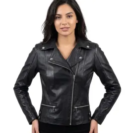 kurtka-damska-skorzana-paul-parker-ramoneska-czarna-skora