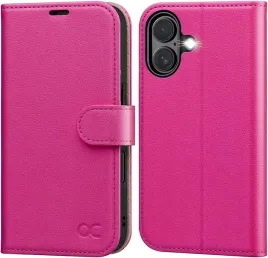 ocase-etui-skorzane-do-iphone-16-z-klapka-rfid-portfel-ciemny-roz-stojak