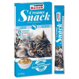 super-benek-creamy-snack-dla-kota-z-lososiem-i-inulina-4x15g