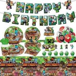 zestaw-urodzinowy-minecraft-47-szt-w-zestawie