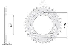 zebatka-tylna-525-44z-honda-nt-ntv-vfr-jtr1311-44
