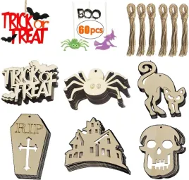 zawieszki-drewniane-diy-ozdoby-halloween-60-szt