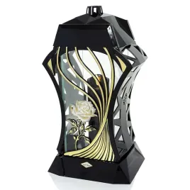 duzy-znicz-37cm-czarny-ze-zlotem-perlowa-roza-elegancki-znicz-na-grob