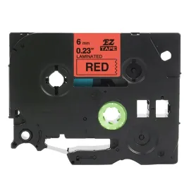 tasma-do-brother-tze-411-6mm-8m-czerwona-tz-411