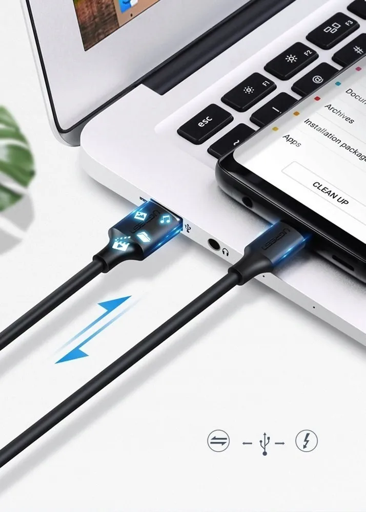 kabel-przewod-usb-usb-c-2a-2m-czarny-ugreen-stan-nowy