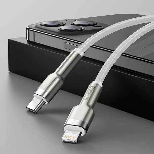 kabel-przewod-cafule-series-metal-data-usb-c-iphone-lightning-20w-pd-1m-stan-nowy-kolor-bialy