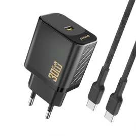 ladowarka-sieciowa-usb-c-z-kablem-usb-c-gan-pd-30w-czarna-dudao