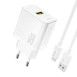 ladowarka-sieciowa-usb-a-z-kablem-usb-a-usb-c-gan-25w-biala-dudao