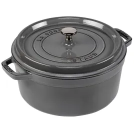 staub-la-cocotte-26cm-okragly-grafitowy-garnek-zeliwny