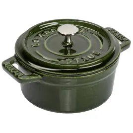 staub-mini-cocotte-10cm-okragly-zielony-garnek-zeliwny