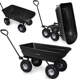 wozek-transportowy-ogrodowy-taczka-wywrotka-przyczepka-raczka-skretne-kola