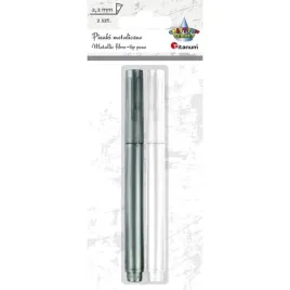 cienkopis-pisak-metaliczny-22-mm-2-kol-bialy-srebrny-463324-titanum-titan