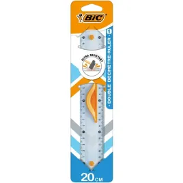 linijka-double-ruler-20cm-z-uchwytem-blister-9926561-bic-noname